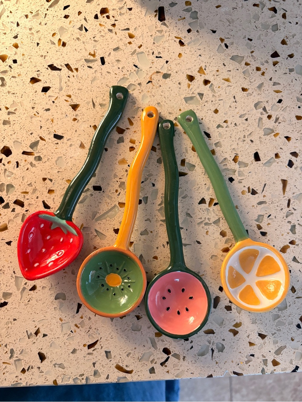 Target fruit ceramic spoons